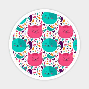 Cat Pattern Magnet